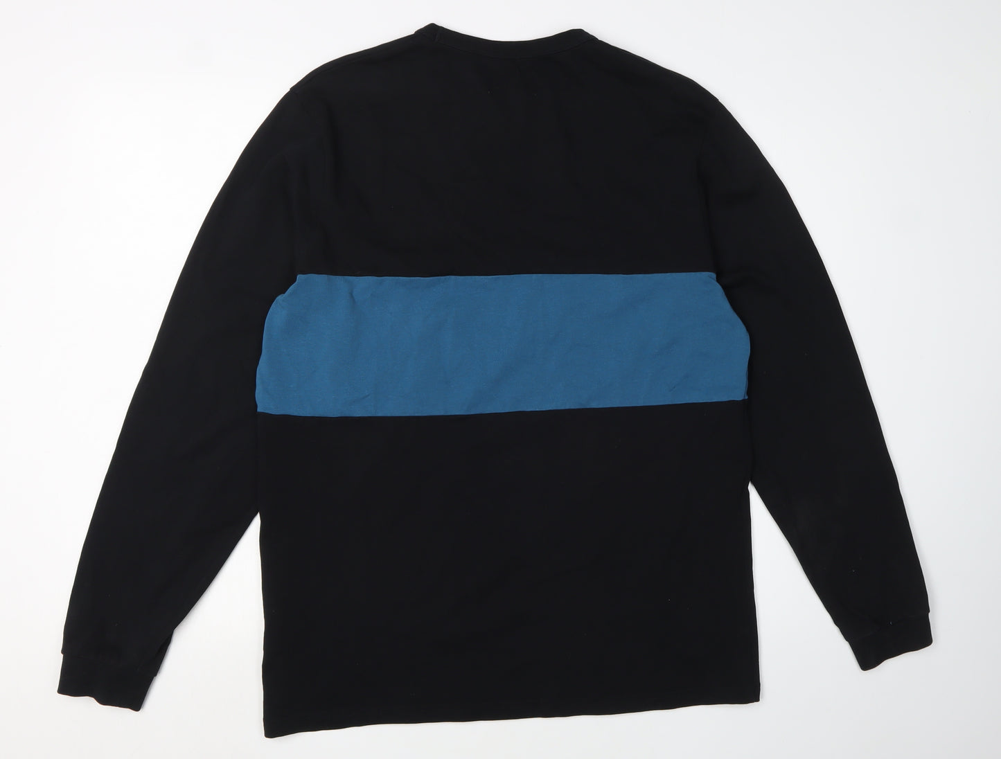 Admiral Men's Black Medium Colourblock Long Sleeve T-Shirt