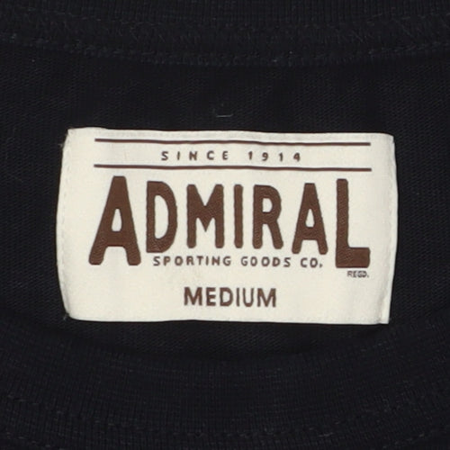 Admiral Men's Black Medium Colourblock Long Sleeve T-Shirt