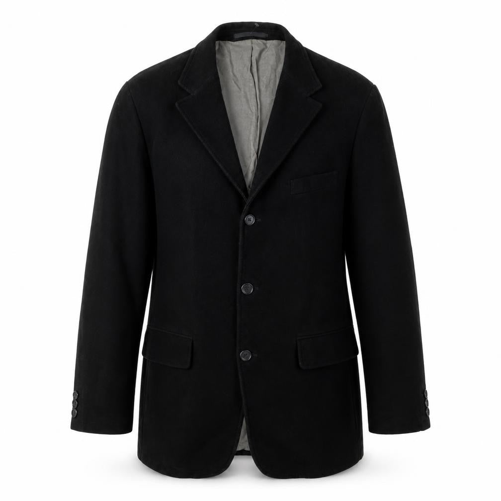 Front view of Austin Reed Men's Black Blazer M Regular Fit