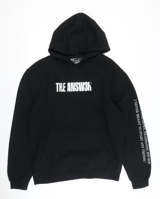 Mitchell & Ness Men's Black Pullover Hoodie L - Sports Theme