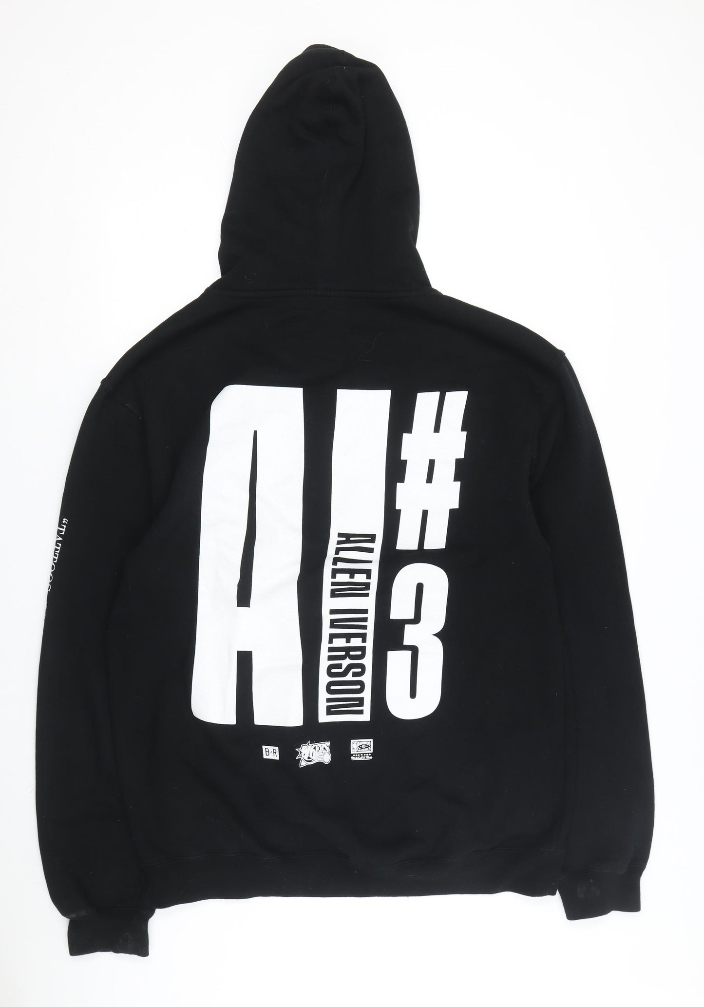 Mitchell & Ness Men's Black Pullover Hoodie L - Sports Theme