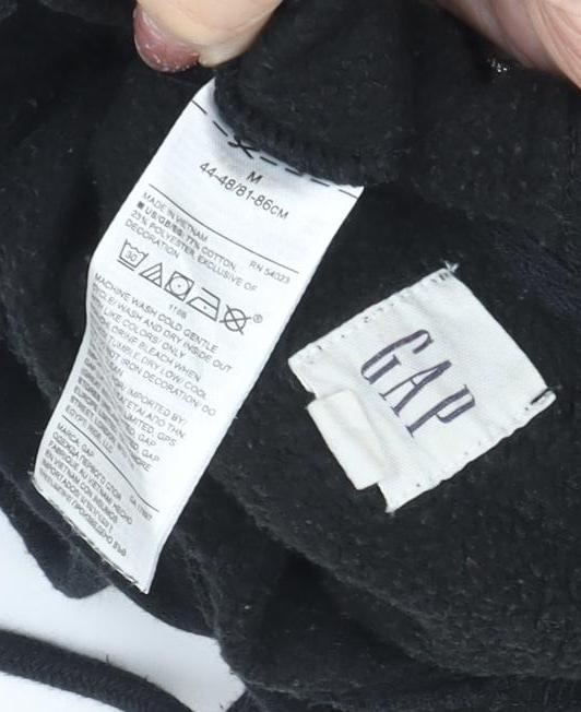 GAP Men's Black Pullover Hoodie M Logo Hooded