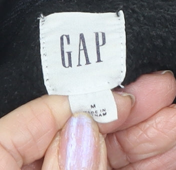 GAP Men's Black Pullover Hoodie M Logo Hooded