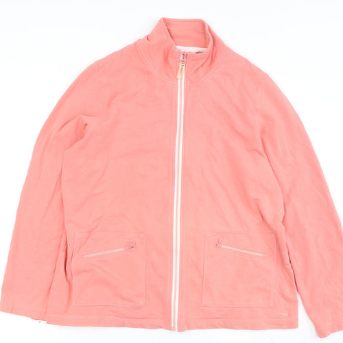 Dash Women's Pink Jacket Size 14, Casual Full Zip Top