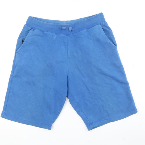 Penguin Unisex Blue Sweat Shorts, Medium, Casual Wear