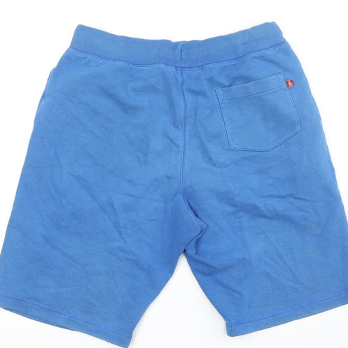 Penguin Unisex Blue Sweat Shorts, Medium, Casual Wear