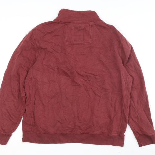 Fat Face Men's Red 1/4 Zip Sweatshirt XL