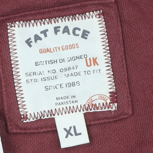 Fat Face Men's Red 1/4 Zip Sweatshirt XL