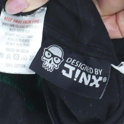 Jinx Boys Black Cotton Minecraft Pullover Hoodie 9-10 Years