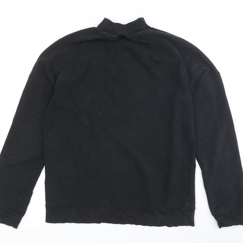 find. Women's Black Mock Neck Sweatshirt S