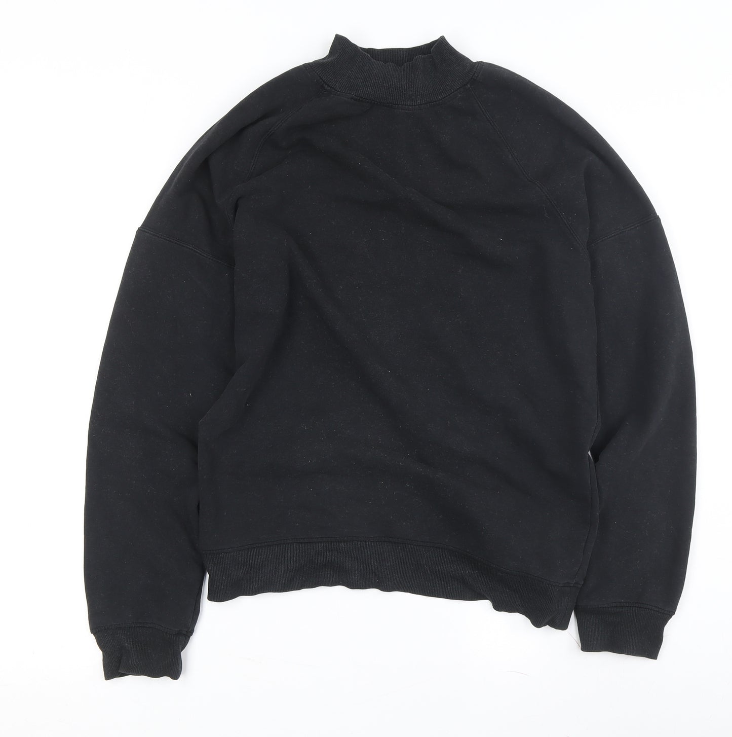 find. Women's Black Mock Neck Sweatshirt S