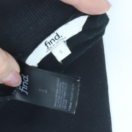 find. Women's Black Mock Neck Sweatshirt S