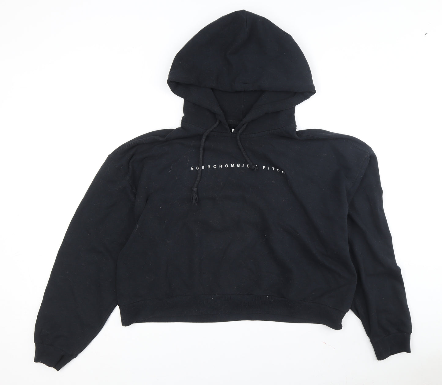Abercrombie & Fitch Women's Black Pullover Hoodie XL