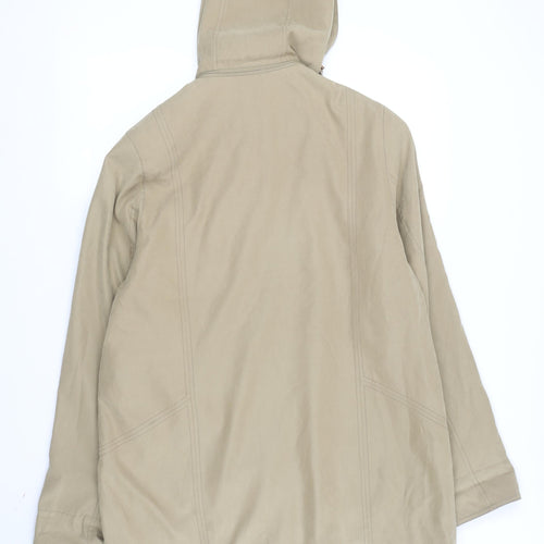 Klass Women's Beige Parka Jacket, Hooded, Size M, Casual Style