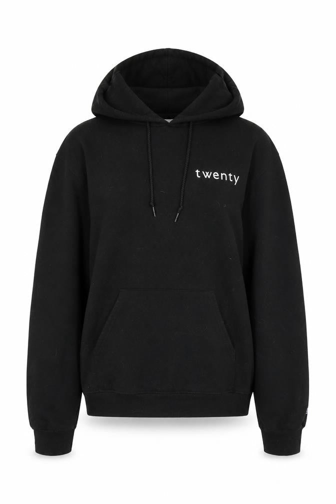 Front view of Champion Women's Black S Pullover Hoodie