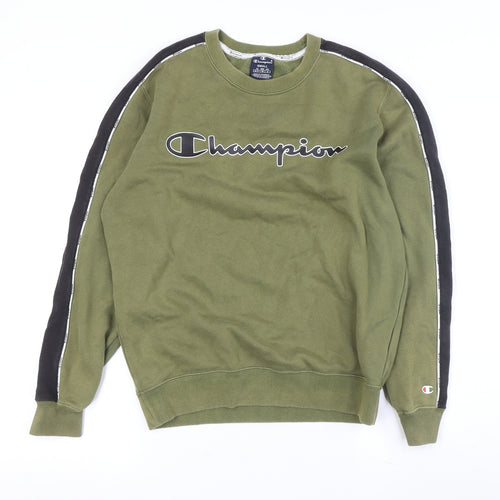 Champion Men's Green Pullover Sweatshirt S