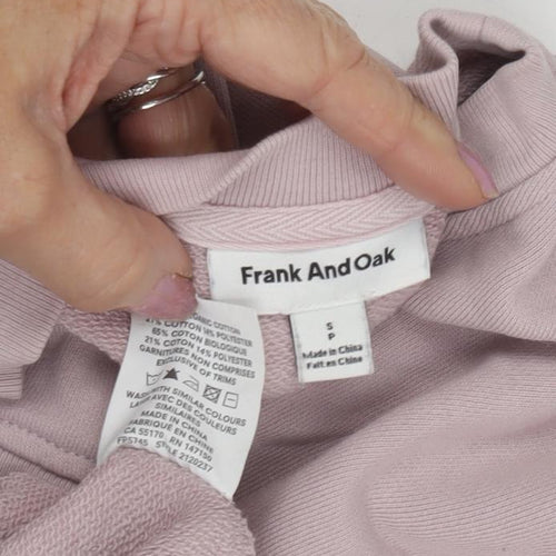 Frank And Oak Women's Pink Pullover Sweatshirt, Size S