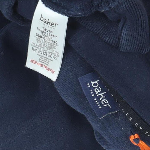 Baker by Ted Baker Boys Blue Hoodie 12 Years Pullover