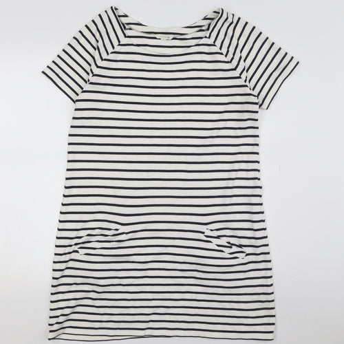 White Stuff Women's Striped T-Shirt Dress Size 12