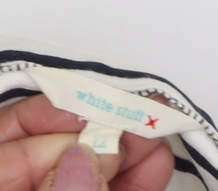 White Stuff Women's Striped T-Shirt Dress Size 12