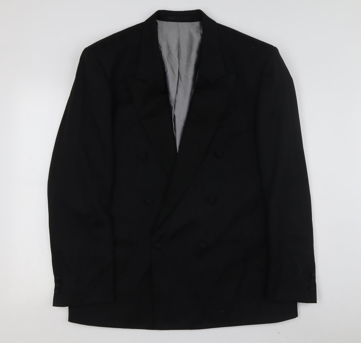 Principles Men's Black Double-Breasted Blazer 42R