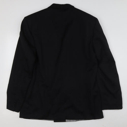 Principles Men's Black Double-Breasted Blazer 42R