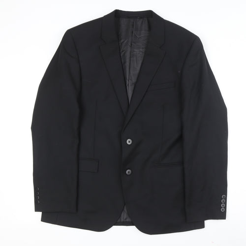 Marks and Spencer Men's Black Suit Jacket Size 42R
