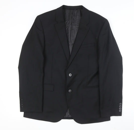 Marks and Spencer Men's Black Suit Jacket Size 42R