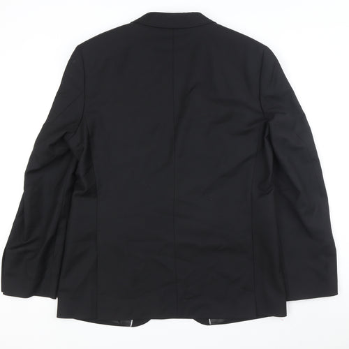 Marks and Spencer Men's Black Suit Jacket Size 42R