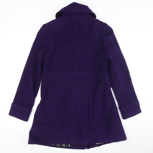 3000 Pink Deluxe Women's Purple Wool Coat Size 10