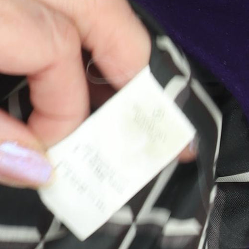 3000 Pink Deluxe Women's Purple Wool Coat Size 10