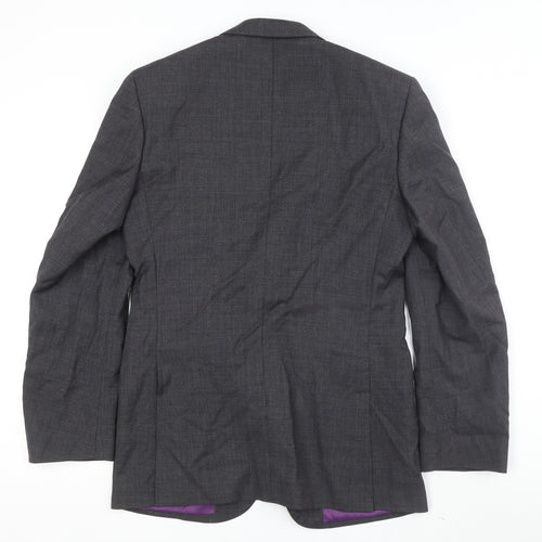 Moss 1851 Grey Men's Blazer, Size 36R, Regular Fit