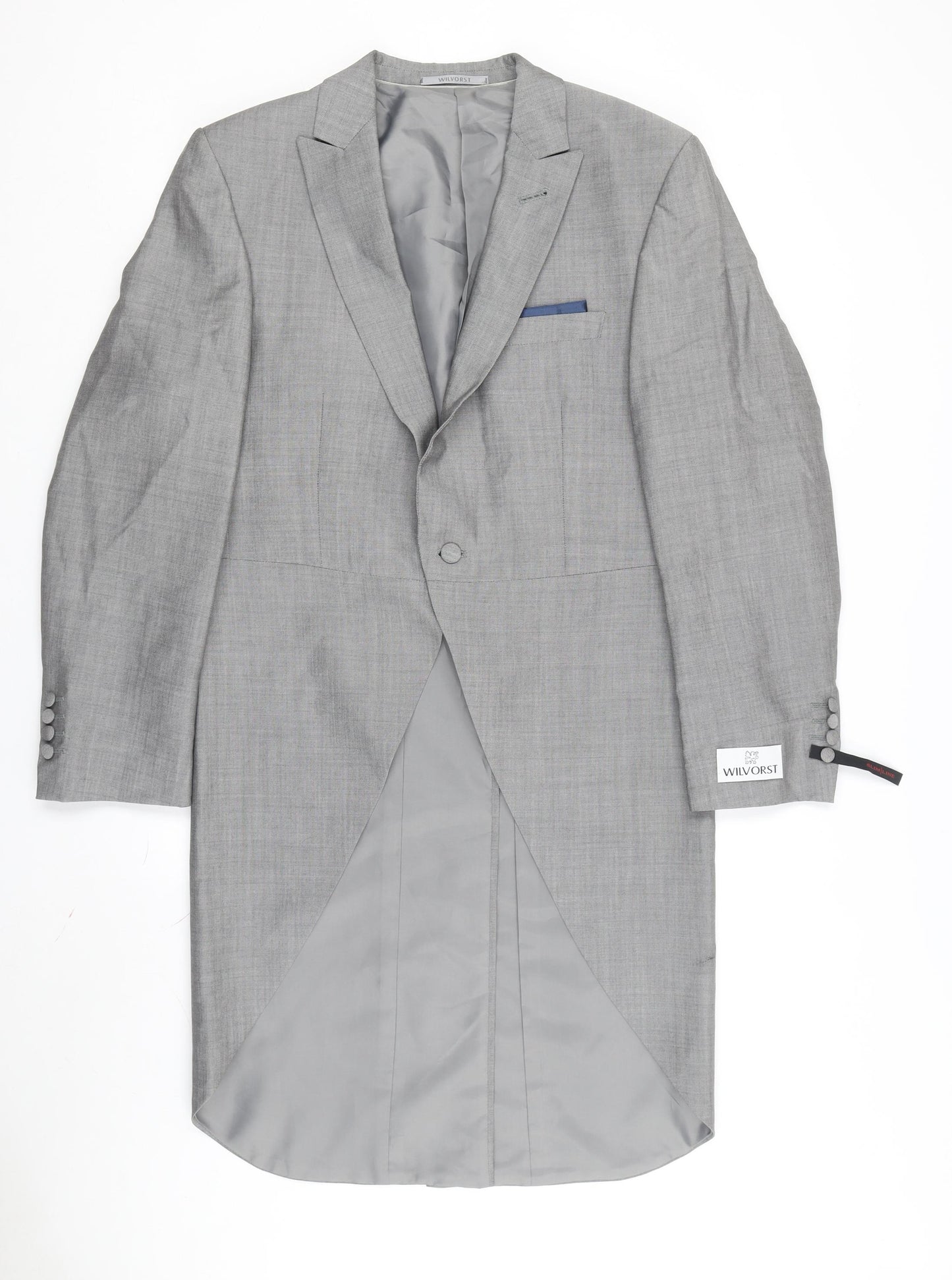 Wilvorst Men's Grey Slim Tuxedo Jacket, 38, Formal