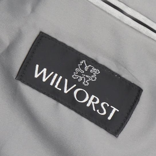 Wilvorst Men's Grey Slim Tuxedo Jacket, 38, Formal
