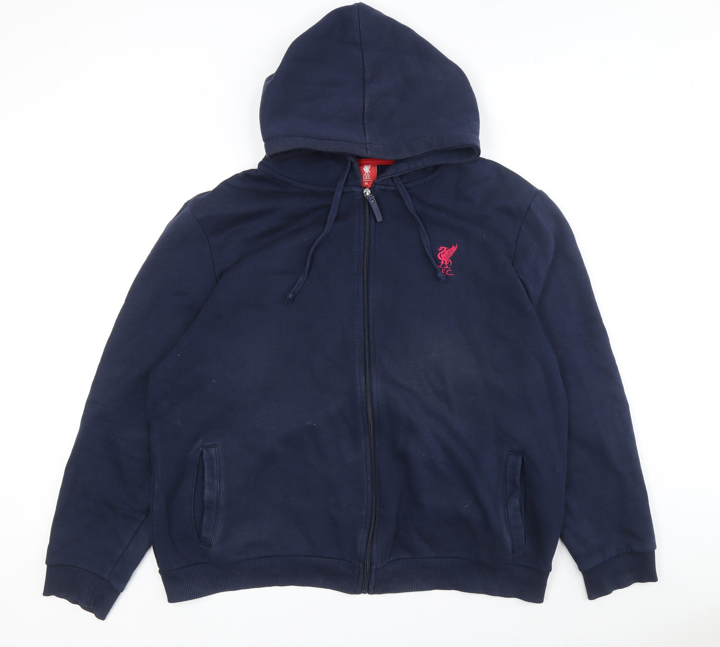 LFC Men's Blue Full Zip Hoodie XL with Logo