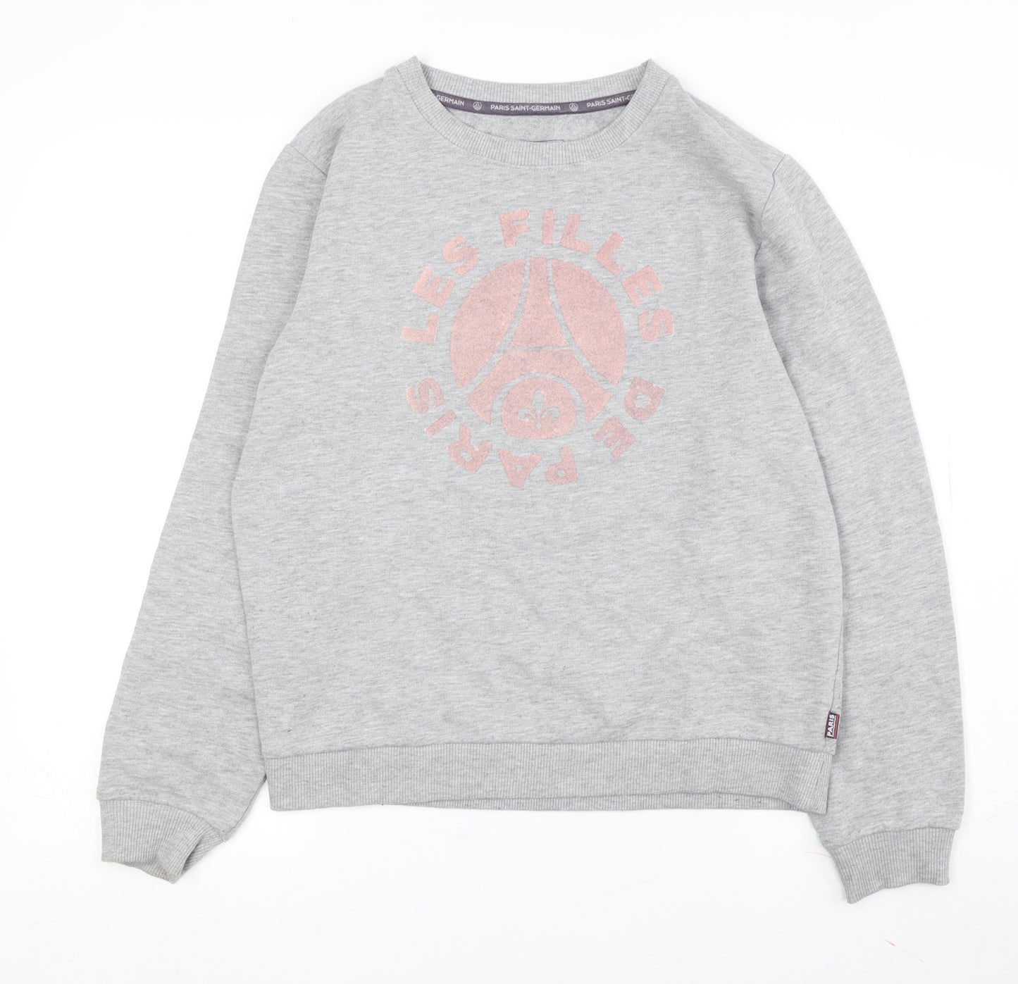Paris Saint-Germain Grey Unisex Logo Sweatshirt M Pullover