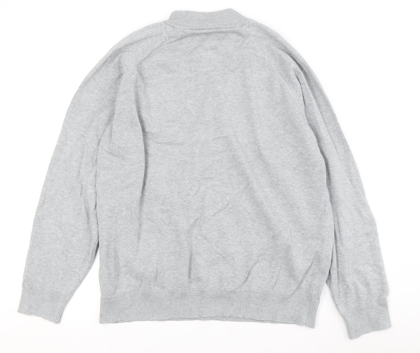 Marks and Spencer Men’s Grey Henley Jumper L
