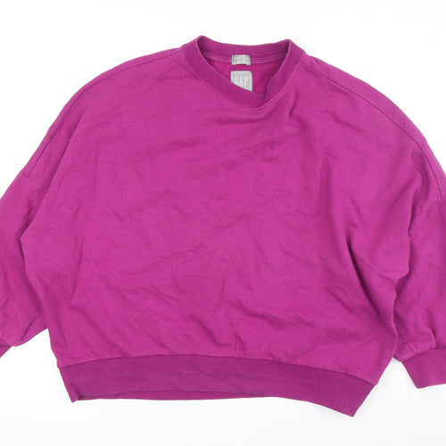 Gap Unisex Purple Pullover Sweatshirt S