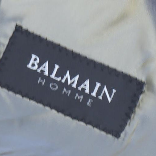 Balmain Homme Grey Blazer, Long, Men's Size 42L
