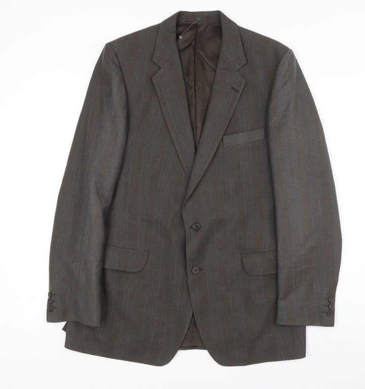 Magee Men's Brown Tweed Blazer 42L Classic Formal