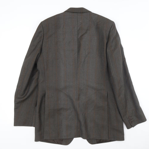 Magee Men's Brown Tweed Blazer 42L Classic Formal