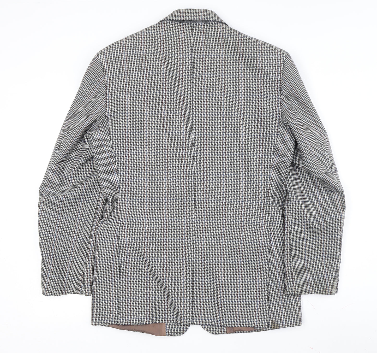 Brook Taverner Men's Grey Check Blazer, Size 38, Good Condition