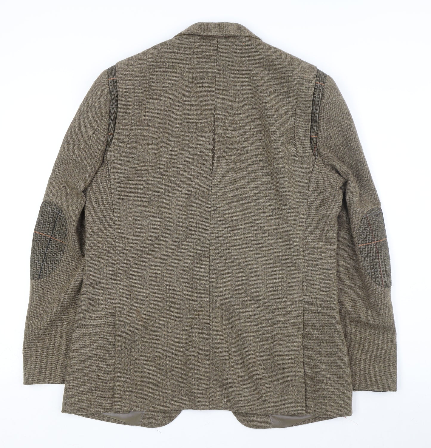 Feraud Men's Brown Wool Blazer, Size 40R, Single-Breasted