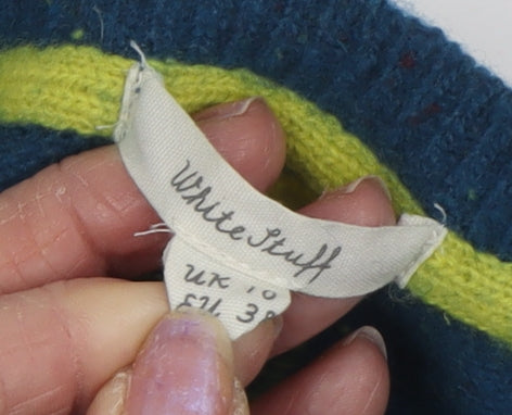 White Stuff Women's Blue Pullover Jumper, Size 10