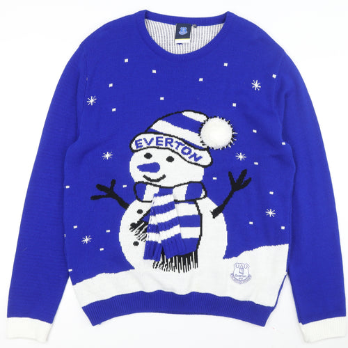 Everton Men's Blue 2XL Christmas Jumper