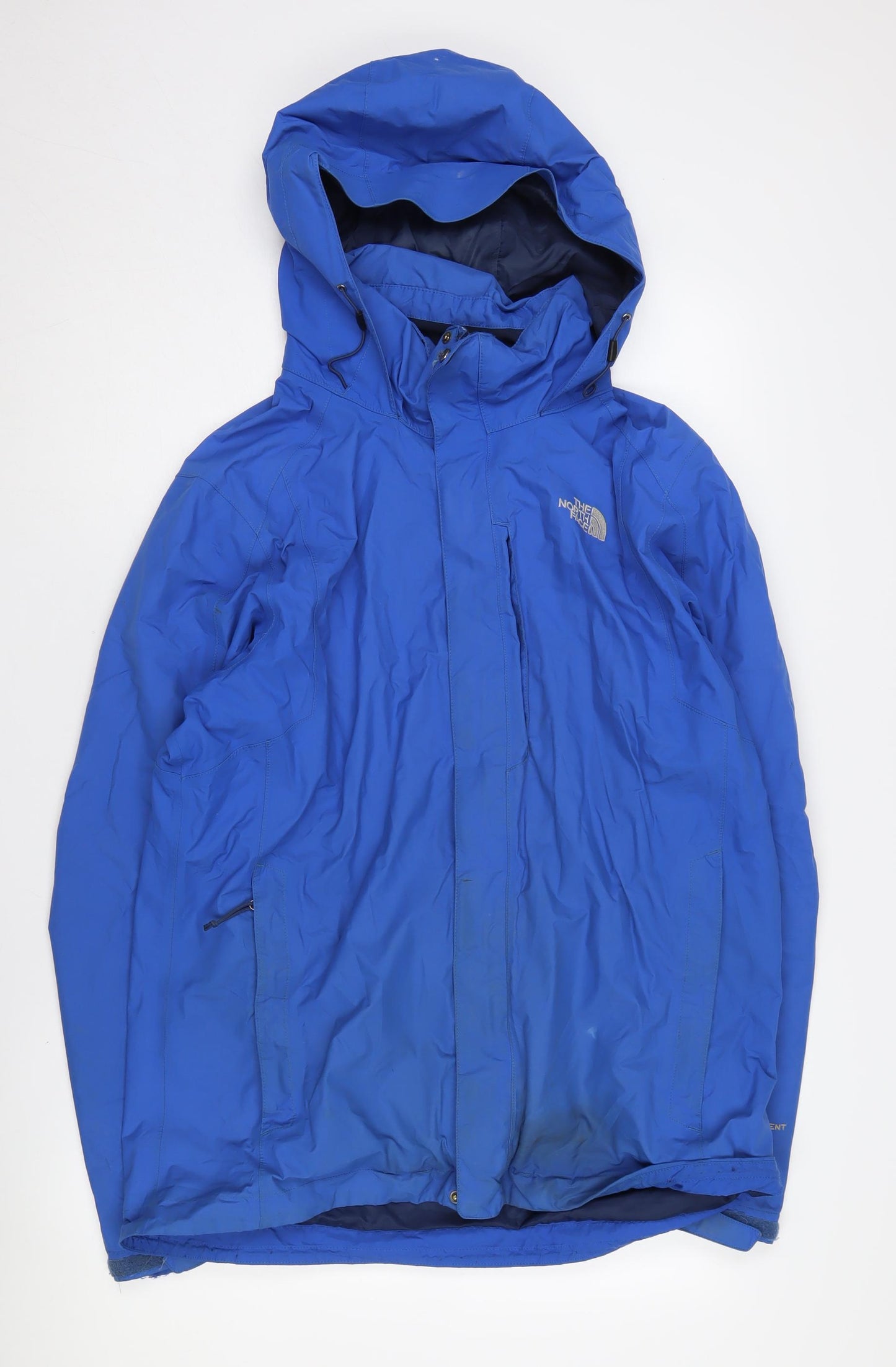 The North Face Men's Blue Hooded Waterproof Jacket L