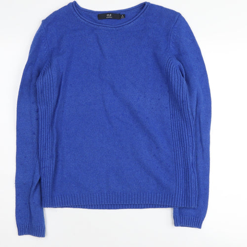 Isle Women's Blue Jumper, Size S, Round Neck