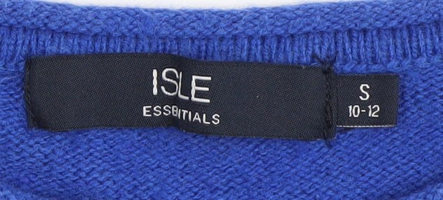 Isle Women's Blue Jumper, Size S, Round Neck