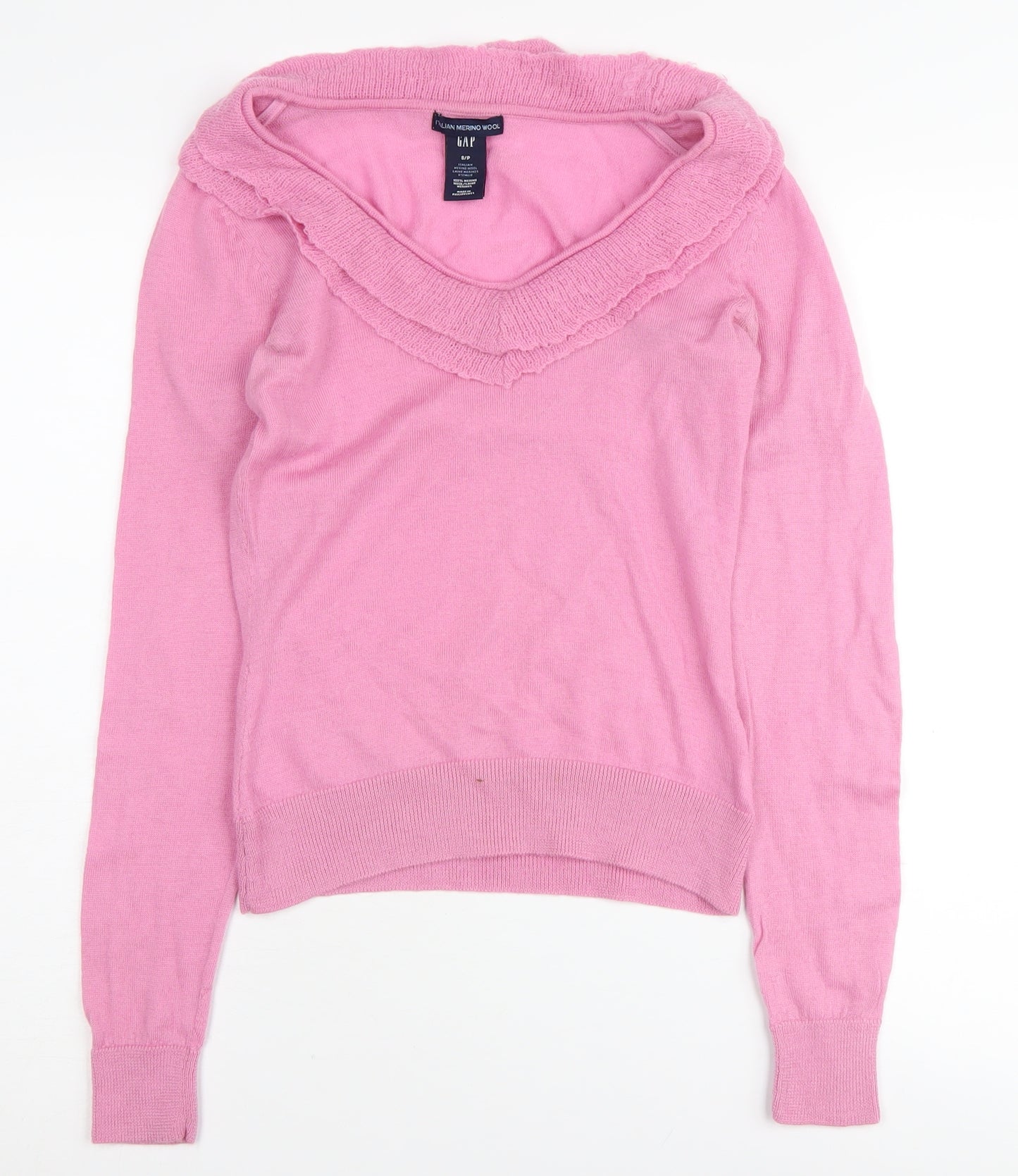 GAP Women's Pink Merino Wool Pullover Jumper, S