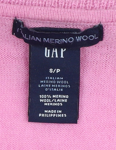GAP Women's Pink Merino Wool Pullover Jumper, S